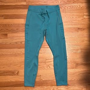 Alo Yoga 7/8 High-Waist Checkpoint Legging 
Ocean Teal Size Large NWOT